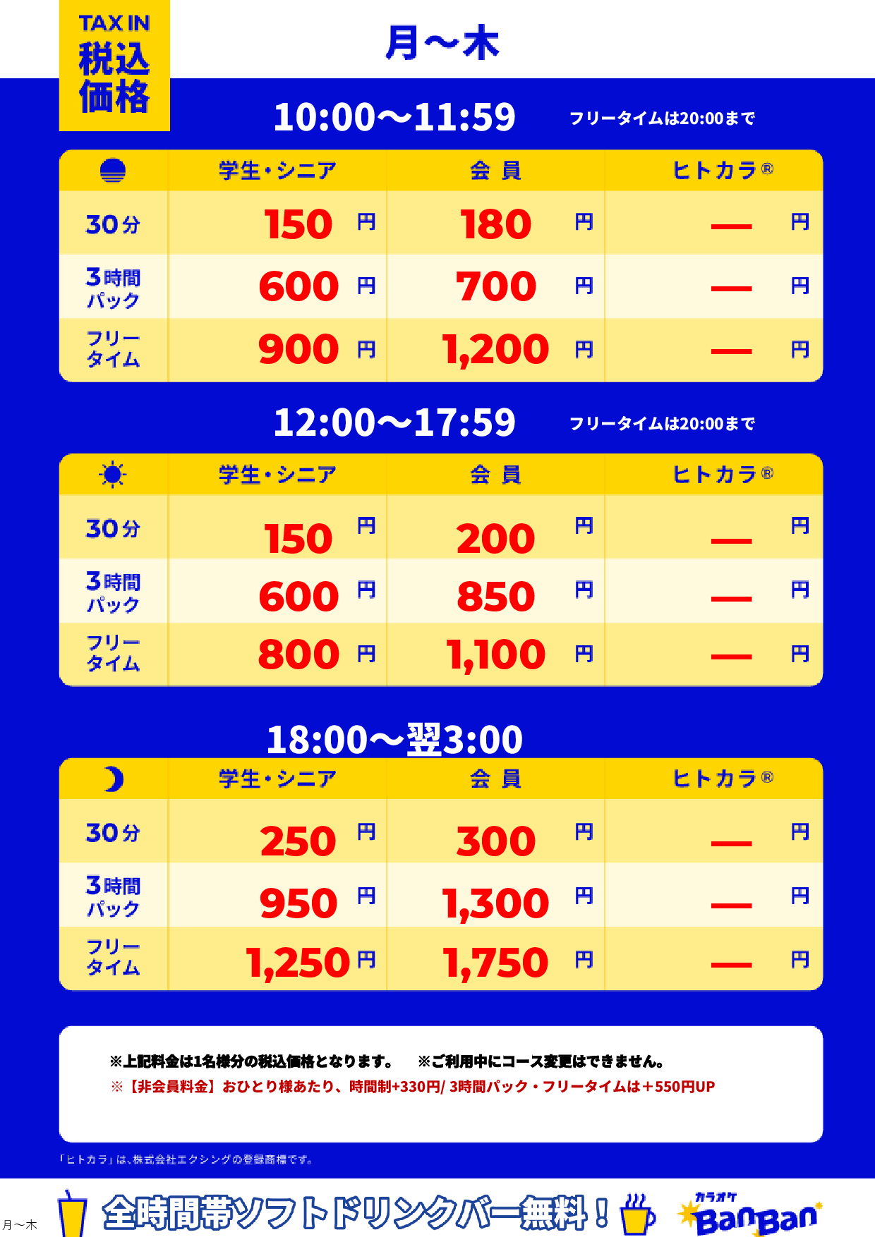 月~木表