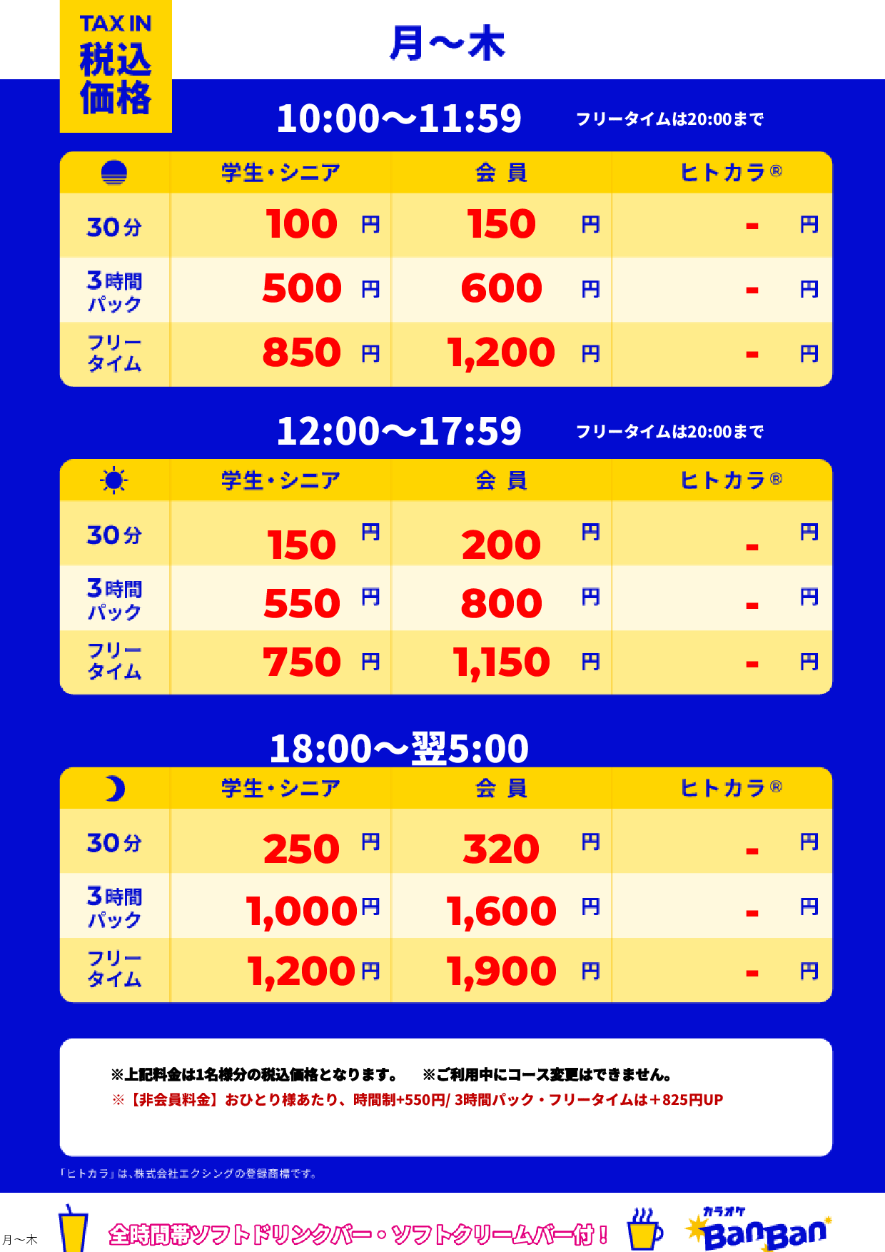 月~木表