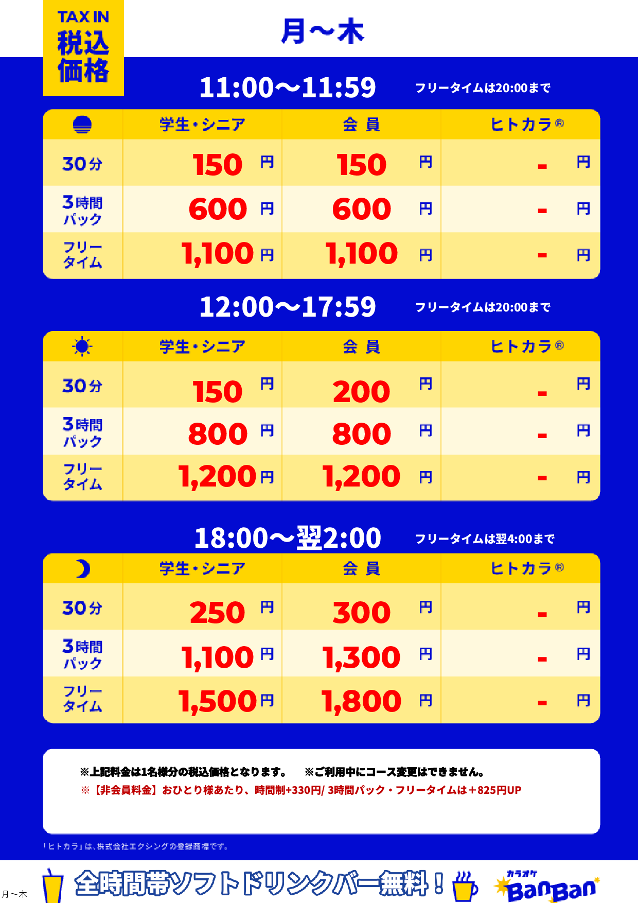 月~木表