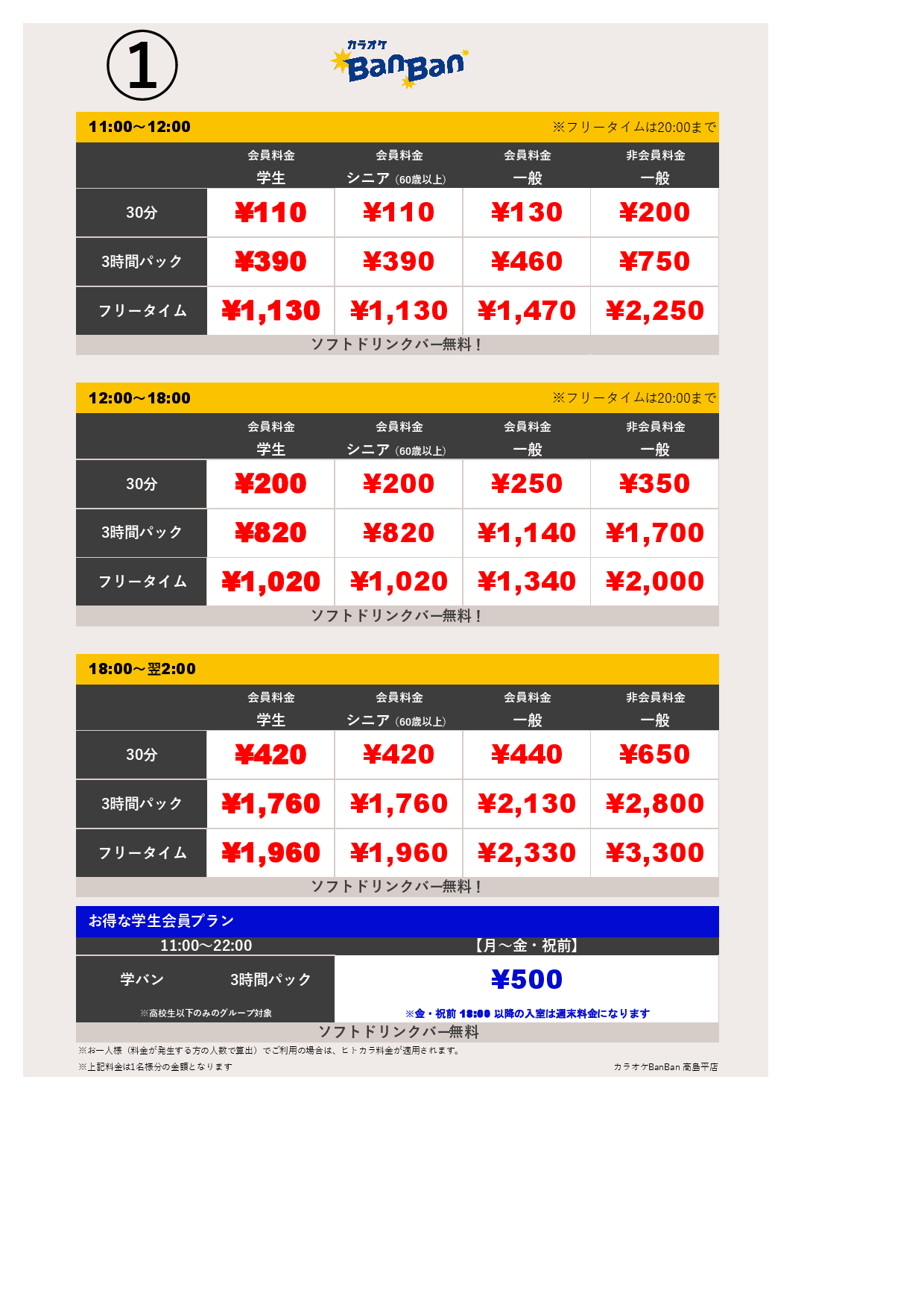 ①表