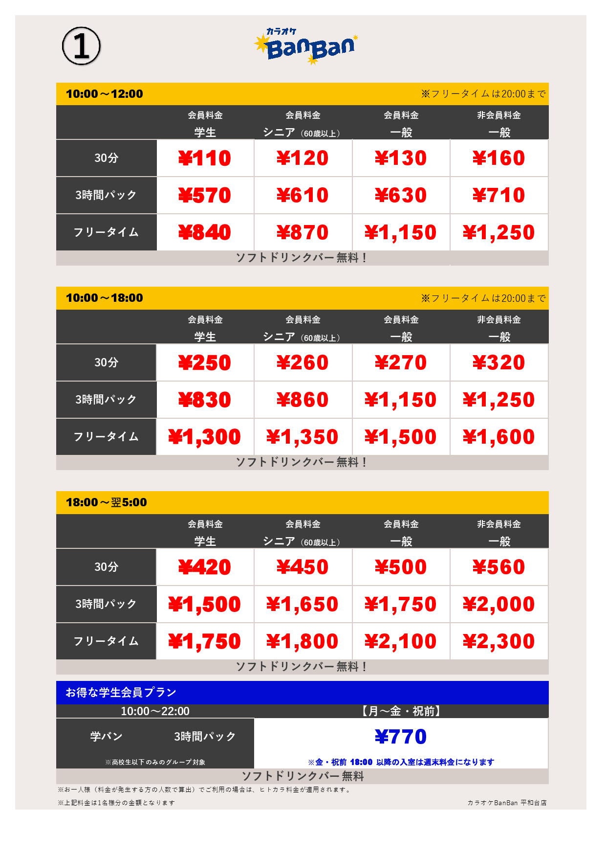 ①表